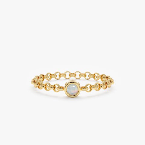 Opal Chain Ring