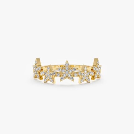 Pave Diamond Multi Star Ring