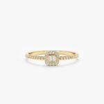 Petite Diamond Engagement Ring