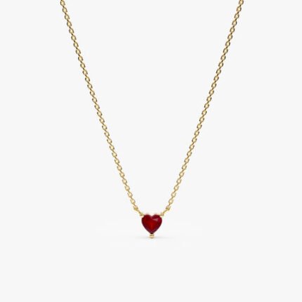 Ruby Heart Necklace