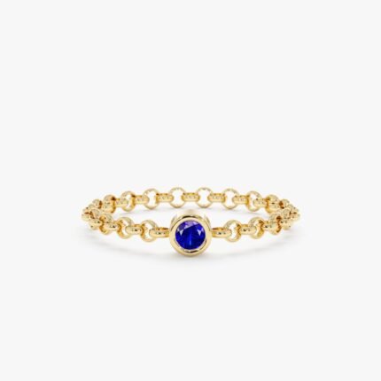 Sapphire Chain Ring