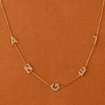 Sideway Name Diamond Necklace