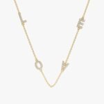 Sideways Love Diamond Necklace