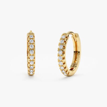 Small Diamond Huggies