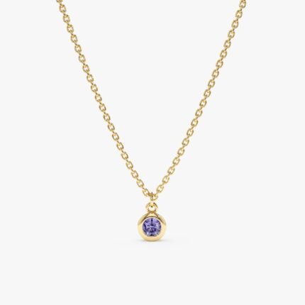 Tanzanite Charm Necklace
