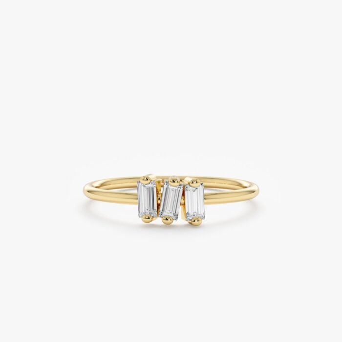 Triple Diamond Cluster Ring