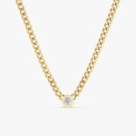 White Diamond Cuban Chain Necklace