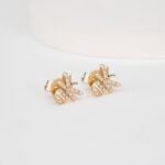 Natural Diamond Bumblebee Studs - Image 4