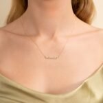 Diamond Block Letter Name Necklace - Image 4