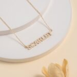 Diamond Block Letter Name Necklace - Image 6