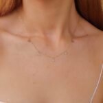 Diamond Butterfly Drop Necklace - Image 4