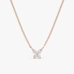 Natural Diamond Butterfly Necklace - Image 4