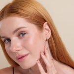 Natural Diamond Clover Huggies - Image 3