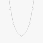 Diamond Cluster Station Necklace - Image 4