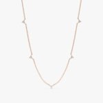 Diamond Cluster Station Necklace - Image 5