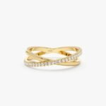 Diamond Crossover Ring
