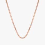 Natural Diamond Cuban Chain Station Necklace - Image 6