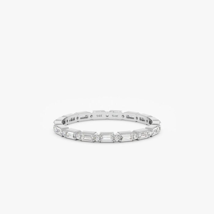 Diamond Dot Dash Eternity Ring