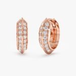 Natural Diamond Edge Hoops - Image 6