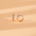 Natural Diamond Edge Hoops - Image 3