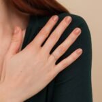 14K Solid Gold Natural Diamond Half Moon Nesting Ring - Image 5