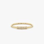 Diamond Mini Bar Ring