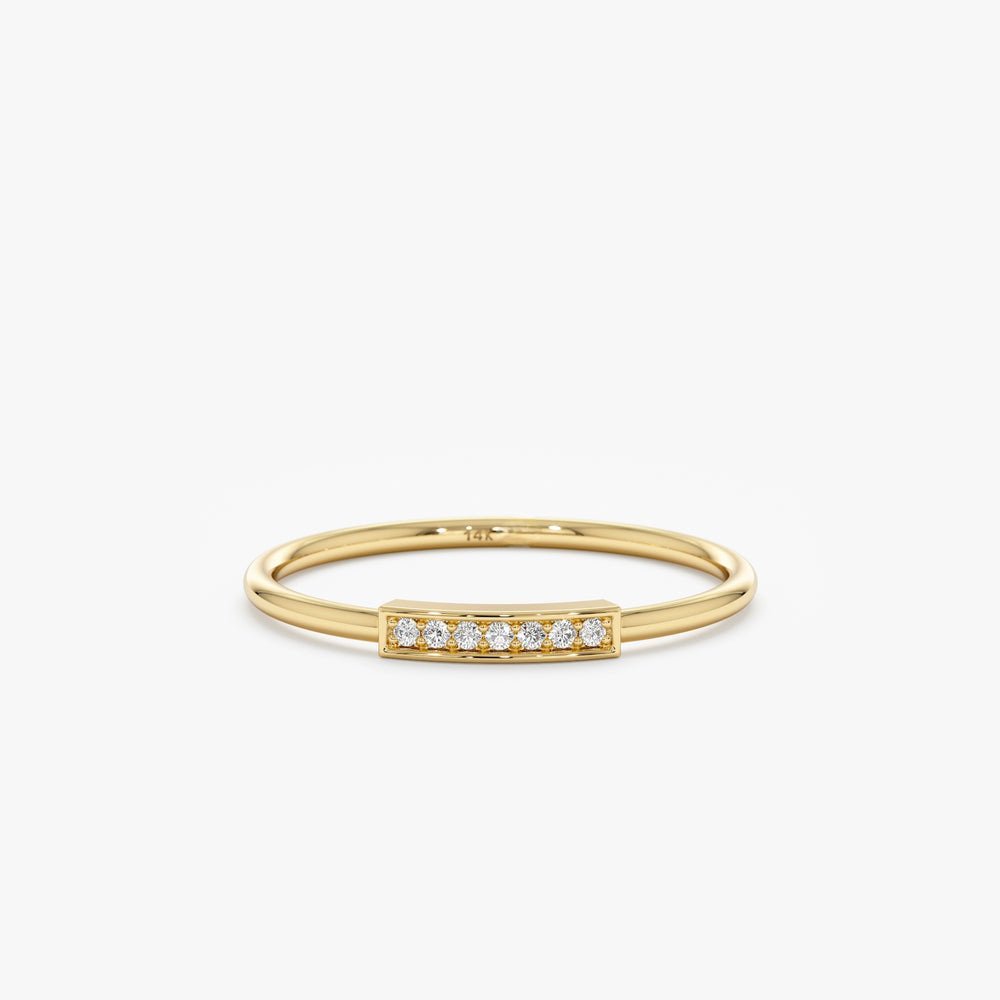Diamond Mini Bar Ring
