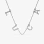 Diamond Name Station Necklace - Image 2