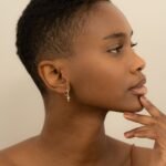 Natural Diamond Paved Cross Huggies - Image 3