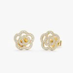 Natural Diamond Rose Studs
