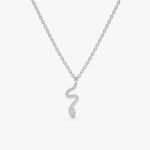 Diamond Snake Necklace - Image 4