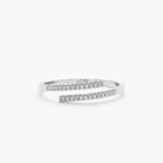 Diamond Spiral Open Ring