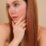 14K Solid Gold Natural Diamond Starburst Dome Ring - Image 5