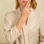 14k Solid Gold Emerald Diamond Eye Bracelet - Image 4