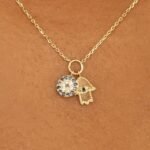 Evil Eye & Hamsa Charms Necklace - Image 6