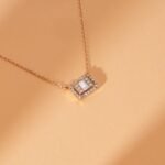 Geometric Baguette Diamond Necklace - Image 6