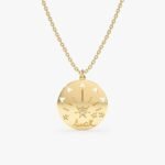 Lucky Star Diamond Coin Necklace - Image 4