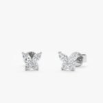 Marquise Natural Diamond Butterfly Studs - Image 2