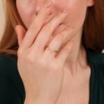 18K Solid Gold Marquise Natural Diamond Open Ring - Image 4