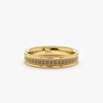 Milgrain Set Black Diamond Eternity Ring
