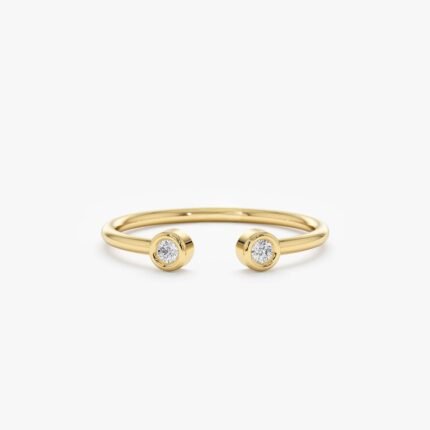 Mini Diamond Cuff Ring