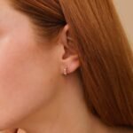 Mixed Natural Diamond Cluster Huggies - Image 5