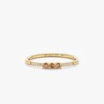 Natural Citrine and Diamond Ring