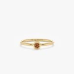 Natural Citrine Bezel Ring