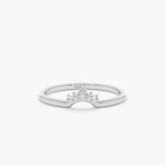 18K Solid Gold Natural Diamond Nesting Ring - Image 2