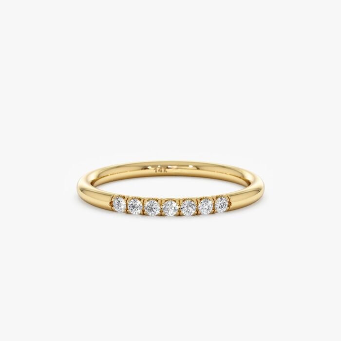 Natural Diamond Stacking Ring