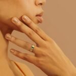 14K Solid Gold Natural Emerald Gatsby Ring - Image 3