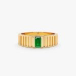 Natural Emerald Gatsby Ring