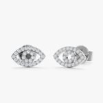 Pave Natural Diamond Evil Eye Studs - Image 6