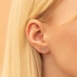 Pave Natural Diamond Evil Eye Studs - Image 2